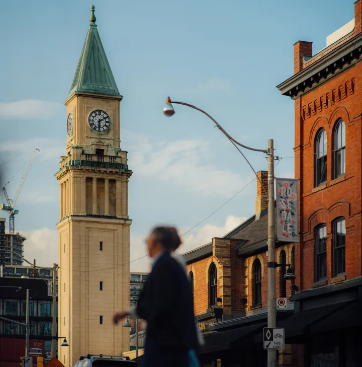 The Summerhill clock tower on Yonge Street