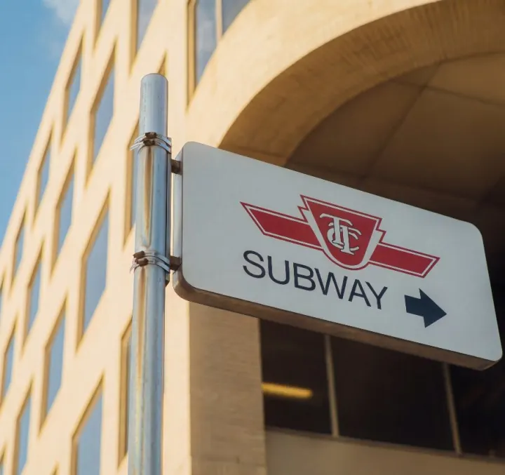 Subway sign at Summerhill station